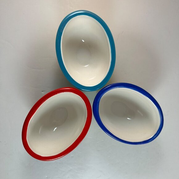 Fish Ceramic Condiment Sauce Holders Metal Fish Shaped Tidbit Caddy - Picture 5 of 16